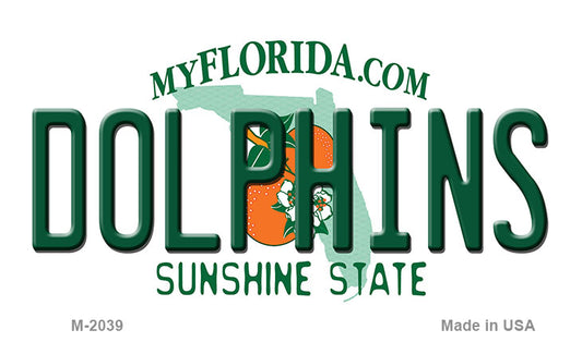 Dolphins Florida State Novelty Novelty Metal Key Chain KC-2039