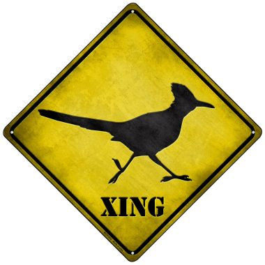 Roadrunner Xing Novelty Mini Metal Crossing Sign MCX-033