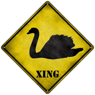 Swan Xing Novelty Mini Metal Crossing Sign MCX-036