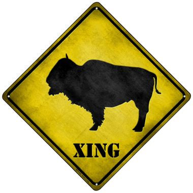 Buffalo Xing Novelty Mini Metal Crossing Sign MCX-054