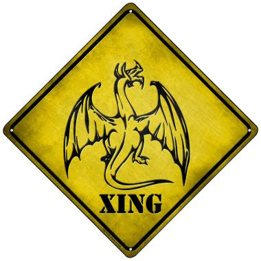 Dragon Xing Novelty Mini Metal Crossing Sign MCX-056