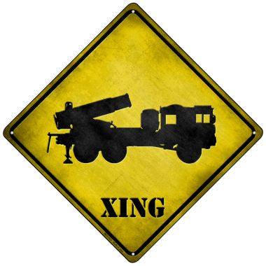 Missile Launcher Xing Novelty Mini Metal Crossing Sign MCX-123