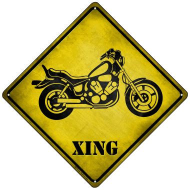 Classic American Chopper Xing Novelty Mini Metal Crossing Sign MCX-214