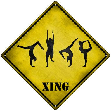 Yoga Group Xing Novelty Mini Metal Crossing Sign MCX-224