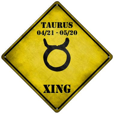 Taurus Xing Novelty Mini Metal Crossing Sign MCX-236