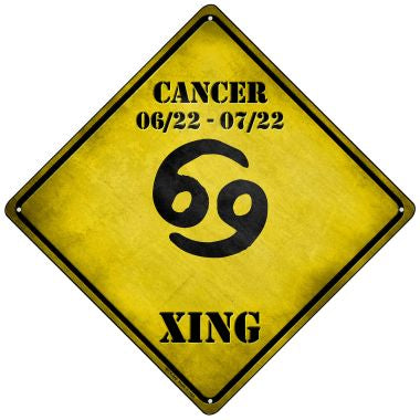 Cancer Xing Novelty Mini Metal Crossing Sign MCX-240
