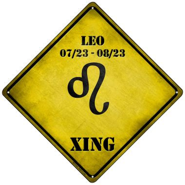 Leo Xing Novelty Mini Metal Crossing Sign MCX-242