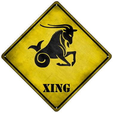 Capricorn Xing Novelty Mini Metal Crossing Sign MCX-251