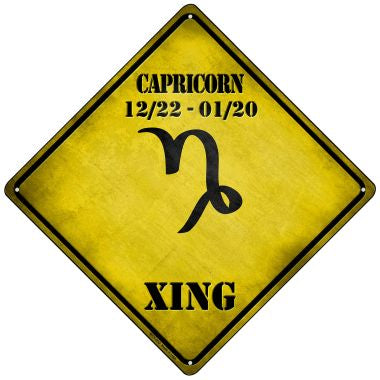 Capricorn Xing Novelty Mini Metal Crossing Sign MCX-252