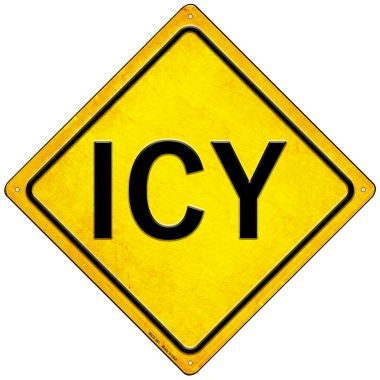 Icy Novelty Mini Metal Crossing Sign MCX-381