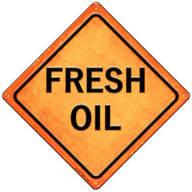 Fresh Oil Novelty Mini Metal Crossing Sign MCX-390
