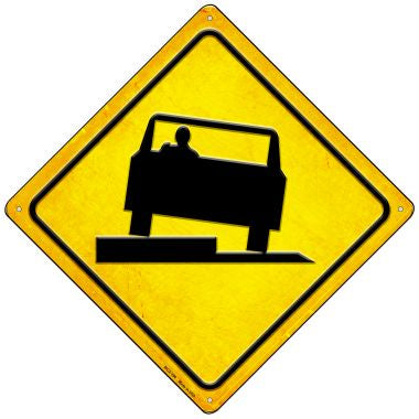 Uneven Pavement Novelty Mini Metal Crossing Sign MCX-396