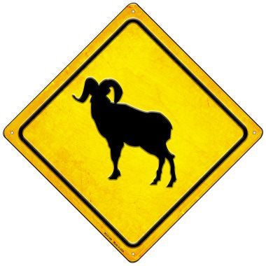 Sheep/Mtn. Goat Novelty Mini Metal Crossing Sign MCX-399