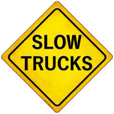 Slow Trucks Novelty Mini Metal Crossing Sign MCX-415