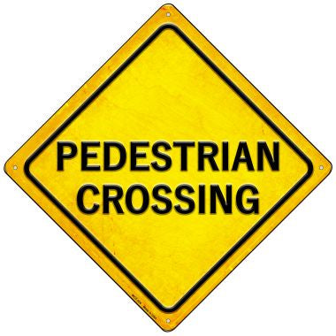 Pedestrian Crossing Novelty Mini Metal Crossing Sign MCX-424