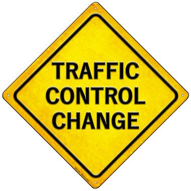 Traffic Control Change Novelty Mini Metal Crossing Sign MCX-425
