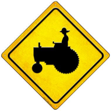 Tractor Crossing Novelty Mini Metal Crossing Sign MCX-445