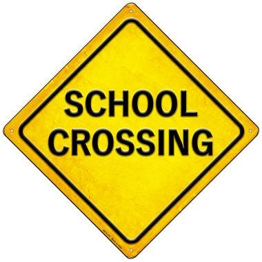 School Crossing Novelty Mini Metal Crossing Sign MCX-470