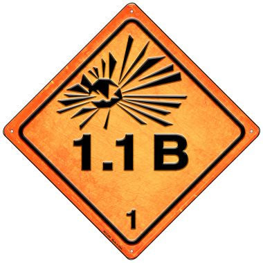 Explosive 1.1B Novelty Mini Metal Crossing Sign MCX-506