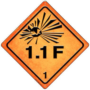 Explosive 1.1F Novelty Mini Metal Crossing Sign MCX-510