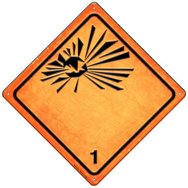 Explosive Novelty Mini Metal Crossing Sign MCX-512
