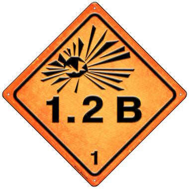 Explosive 1.2B Novelty Mini Metal Crossing Sign MCX-513