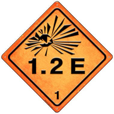Explosive 1.2E Novelty Mini Metal Crossing Sign MCX-516