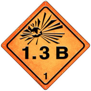 Explosive 1.3B Novelty Mini Metal Crossing Sign MCX-520