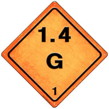 G 1.4 Novelty Mini Metal Crossing Sign MCX-527