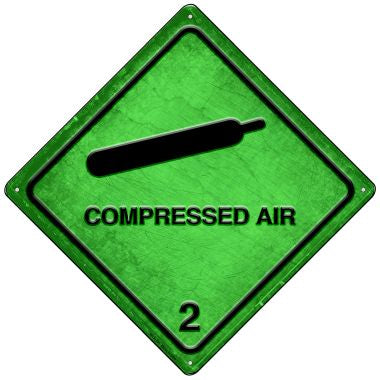 Compressed Air Novelty Mini Metal Crossing Sign MCX-531