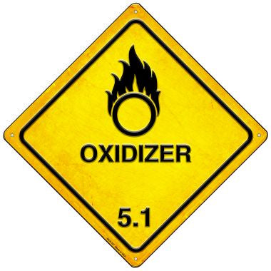 Oxidizer Novelty Mini Metal Crossing Sign MCX-537