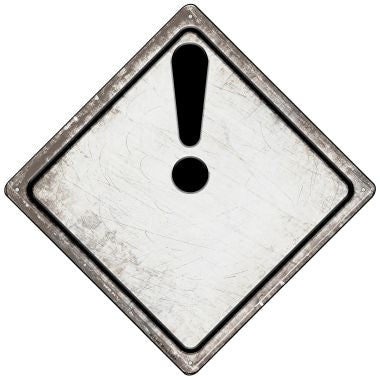 Attention Novelty Mini Metal Crossing Sign MCX-548