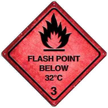Flash Point Novelty Mini Metal Crossing Sign MCX-560