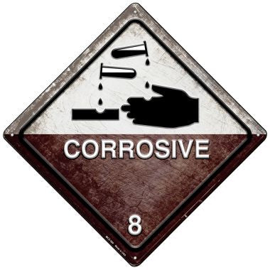 Corrosive Novelty Mini Metal Crossing Sign MCX-569
