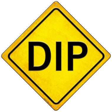 Dip Novelty Mini Metal Crossing Sign MCX-577