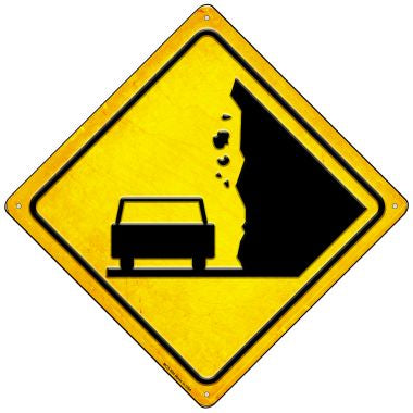 Falling Rocks Novelty Mini Metal Crossing Sign MCX-594