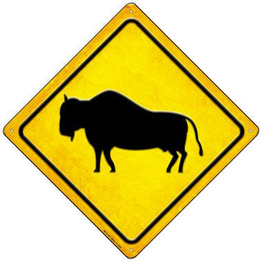 Buffalo Novelty Mini Metal Crossing Sign MCX-597