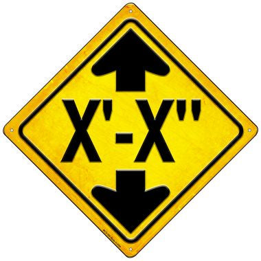 Short Bridge Novelty Mini Metal Crossing Sign MCX-598