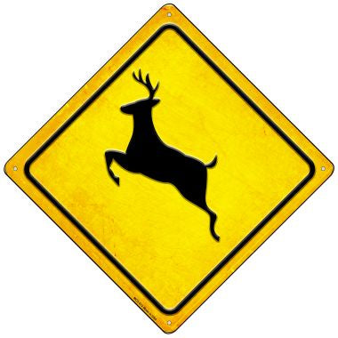 Deer Novelty Mini Metal Crossing Sign MCX-612