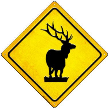 Elk Novelty Mini Metal Crossing Sign MCX-614
