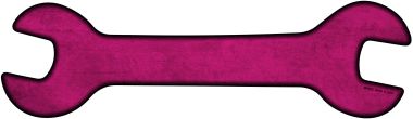 Pink Oil Rubbed Novelty Metal Wrench Sign W-003