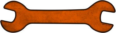 Orange Oil Rubbed Novelty Metal Wrench Sign W-007