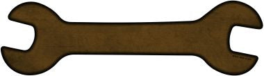 Brown Oil Rubbed Novelty Metal Wrench Sign W-011