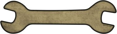 Gold Oil Rubbed Novelty Metal Wrench Sign W-015