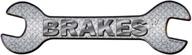 Brakes Novelty Metal Wrench Sign W-026
