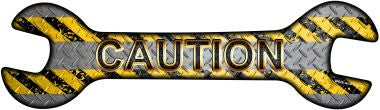 Caution Novelty Metal Wrench Sign W-029