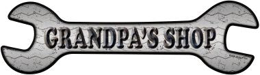 Grandpas Shop Novelty Metal Wrench Sign W-046