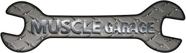 Muscle Garage Novelty Metal Wrench Sign W-047