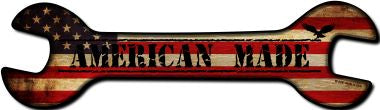 American Made Novelty Metal Wrench Sign W-059