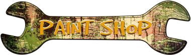 Paint Shop Novelty Metal Wrench Sign W-104
